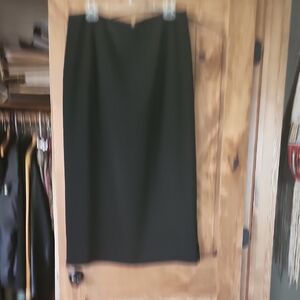 Tribal Black Midi Pencil Skirt Work